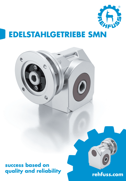 Edelstahlgetriebe SMN Produktflyer