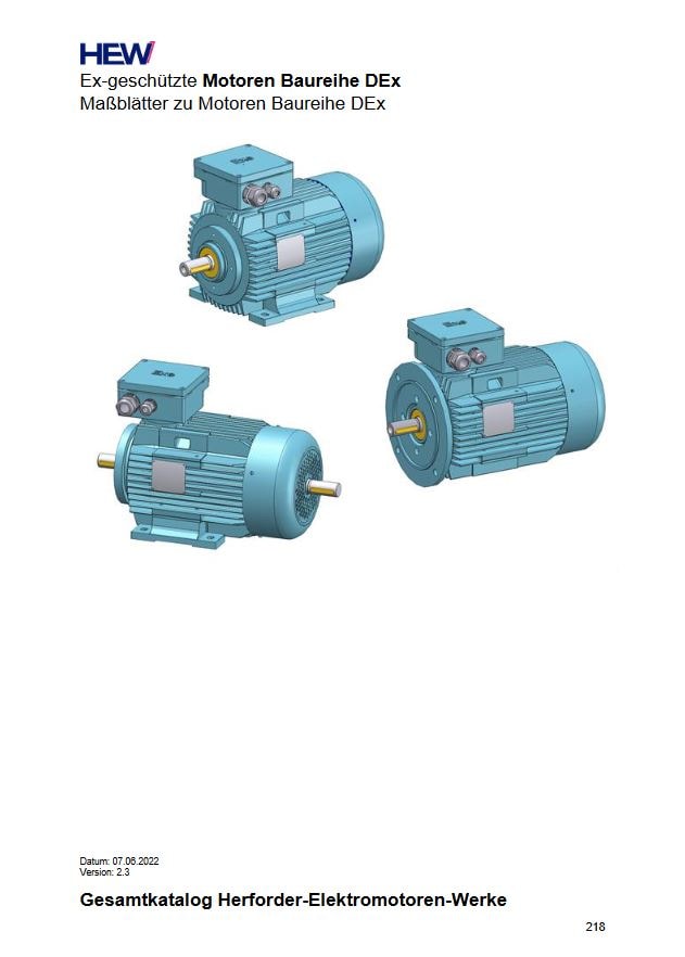 Ex-geschütze Drehstrommotoren